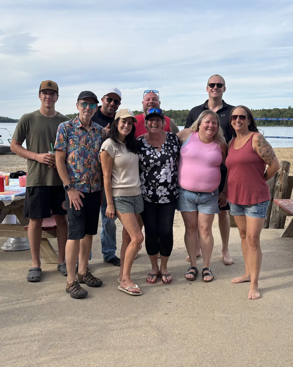 The Range Water Conditioning team together at the lake